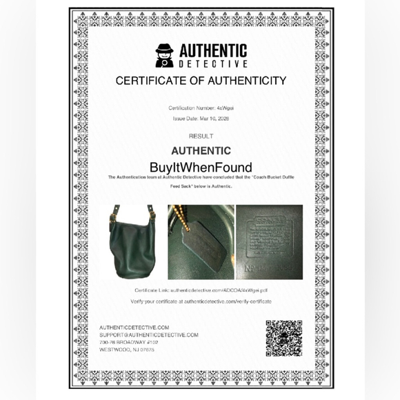 COACH Bottle Green Glove Tanned Leather Duffle Sac XL Bucket Bag 9085 USA COA - Picture 4 of 17